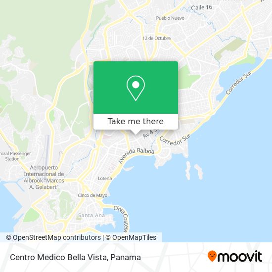 Centro Medico Bella Vista map