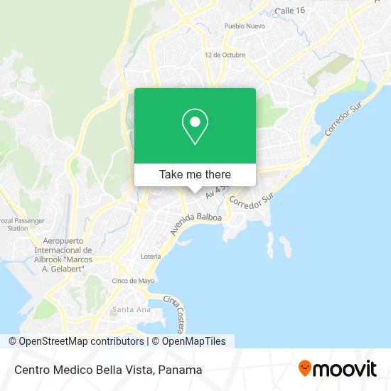 Mapa de Centro Medico Bella Vista
