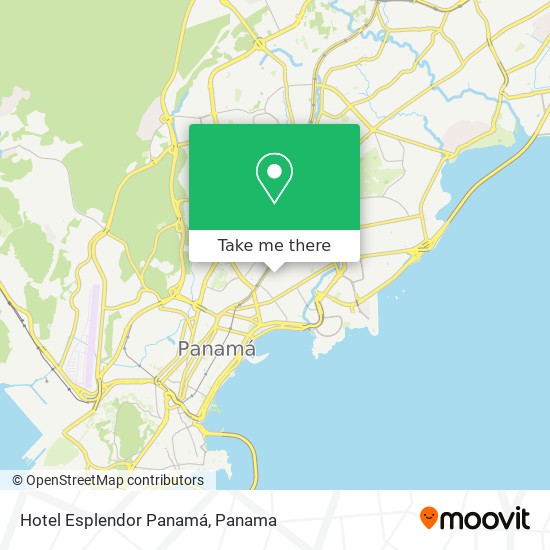 Hotel Esplendor Panamá map