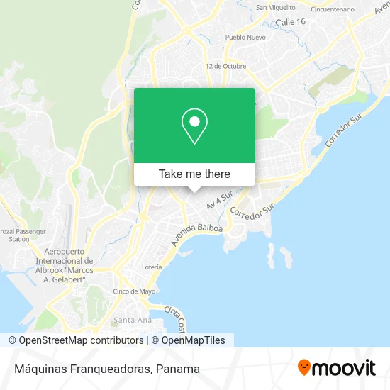 Máquinas Franqueadoras map