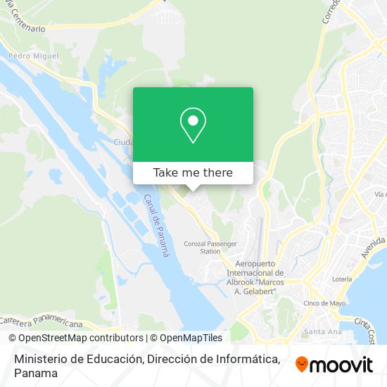 Ministerio de Educación, Dirección de Informática map