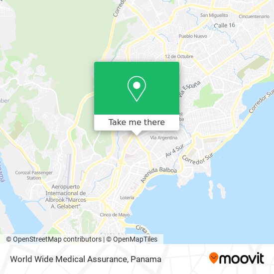 World Wide Medical Assurance map