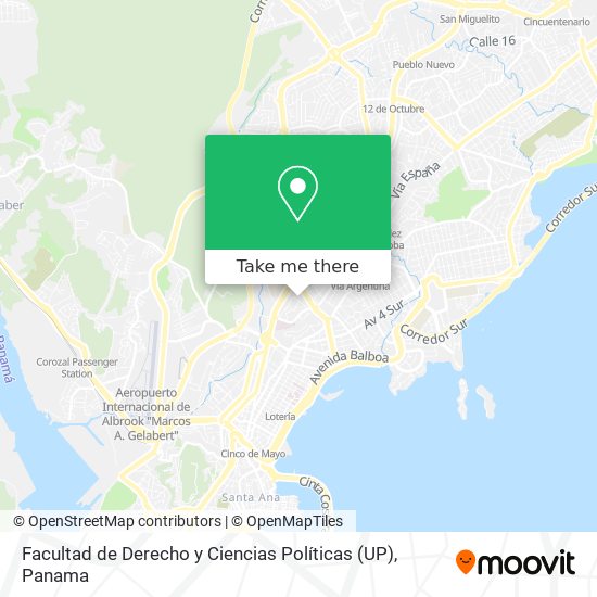 Facultad de Derecho y Ciencias Políticas (UP) map