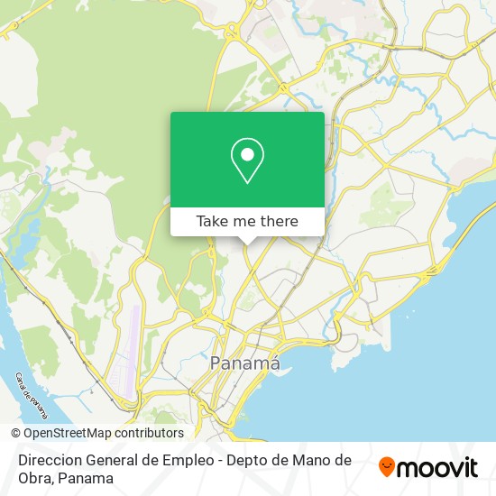 Direccion General de Empleo - Depto de Mano de Obra map