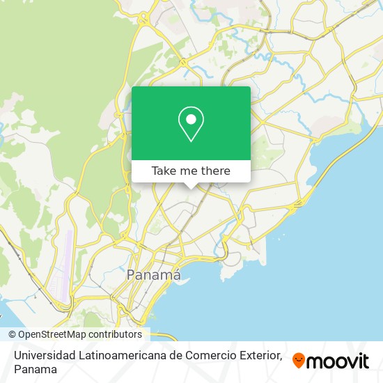 Universidad Latinoamericana de Comercio Exterior map