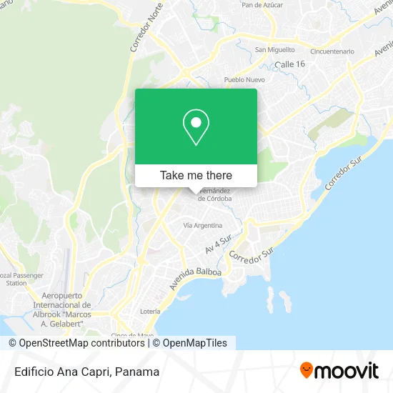 Mapa de Edificio Ana Capri