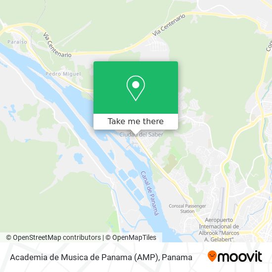 Academia de Musica de Panama (AMP) map