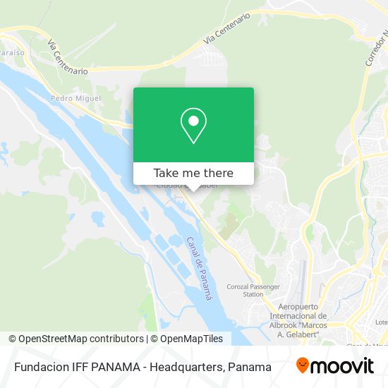 Fundacion IFF PANAMA - Headquarters map