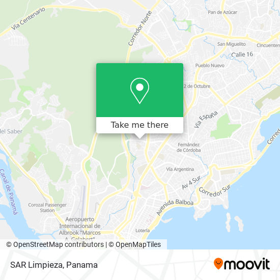SAR Limpieza map