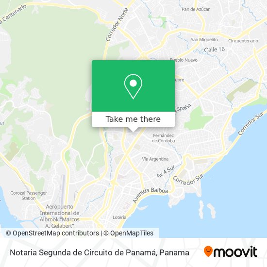 Notaria Segunda de Circuito de Panamá map