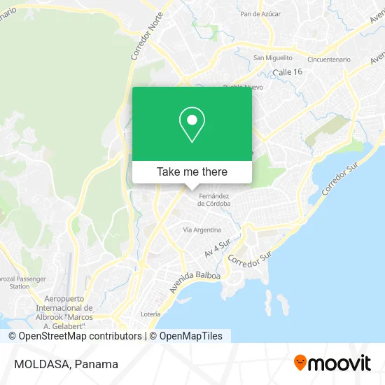 Mapa de MOLDASA