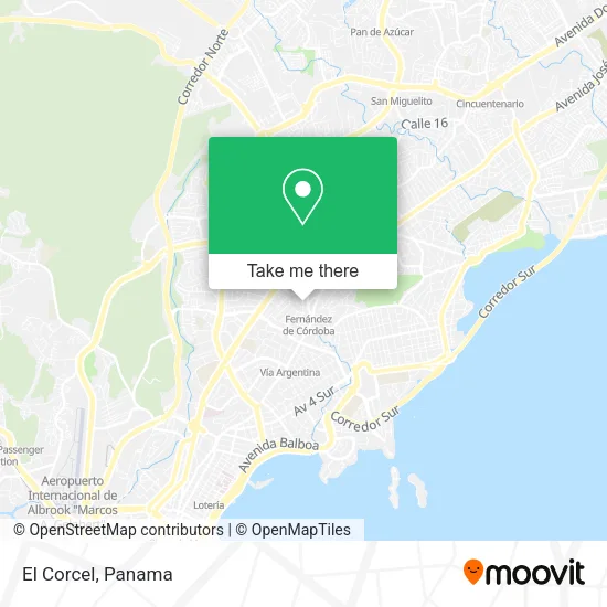 Mapa de El Corcel