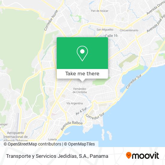 Transporte y Servicios Jedidías, S.A. map