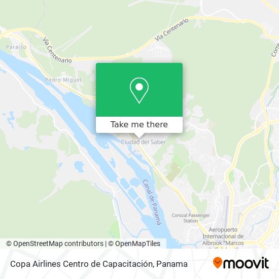 Copa Airlines Centro de Capacitación map