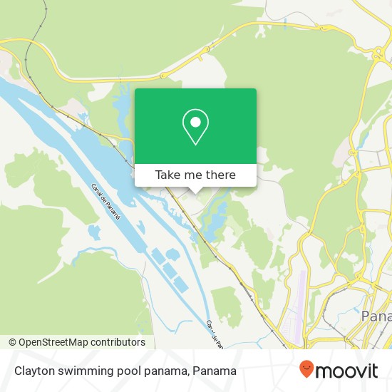 Clayton swimming pool panama map
