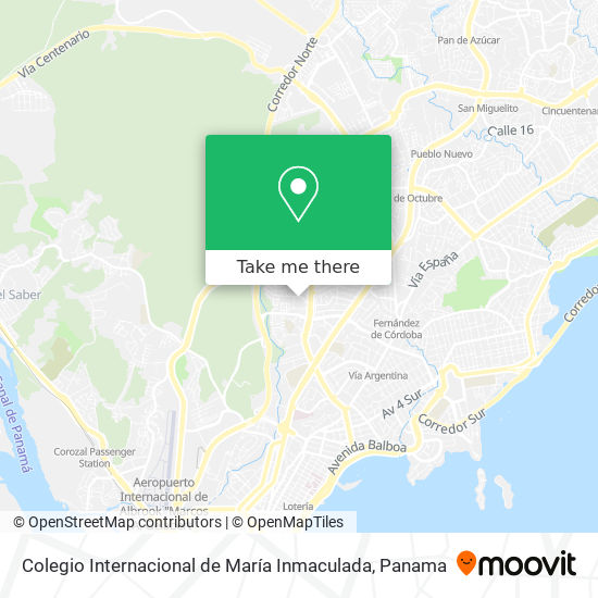 Colegio Internacional de María Inmaculada map