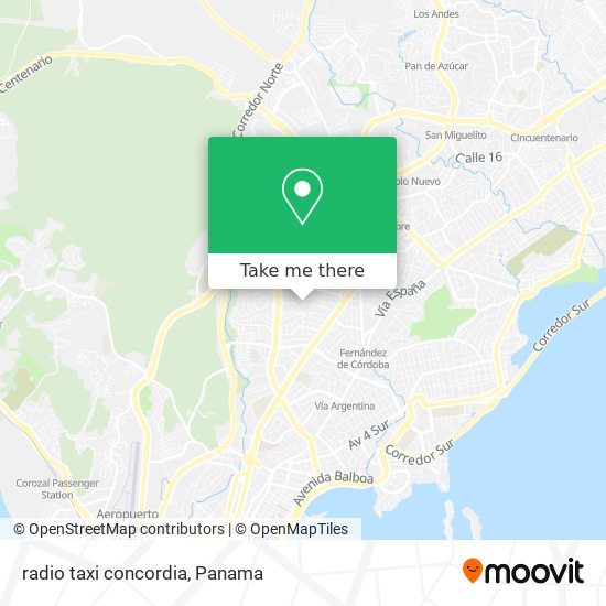 radio taxi concordia map