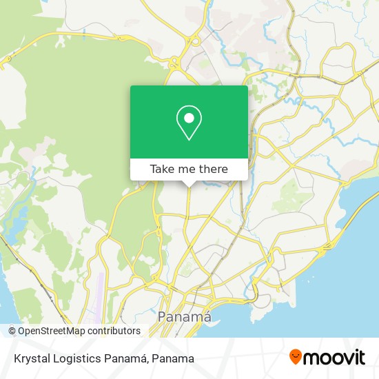 Krystal Logistics Panamá map