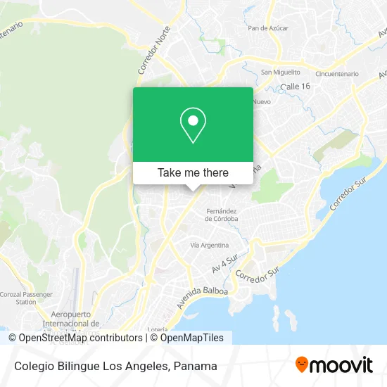 Colegio Bilingue Los Angeles map