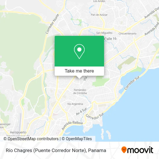 Río Chagres (Puente Corredor Norte) map