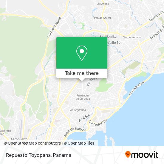 Repuesto Toyopana map