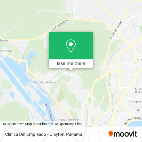 Clínica Del Empleado - Clayton map