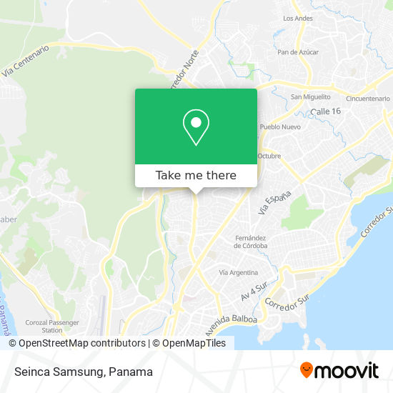 Seinca Samsung map