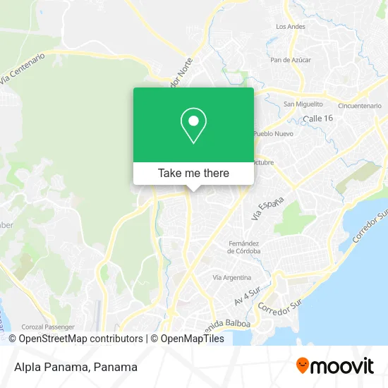 Alpla Panama map