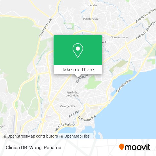 Clínica DR. Wong map