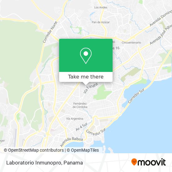 Mapa de Laboratorio Inmunopro