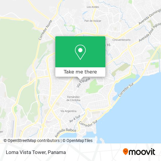 Loma Vista Tower map