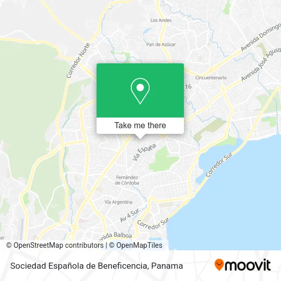 Mapa de Sociedad Española de Beneficencia