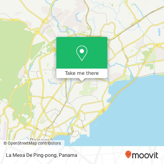 La Mesa De Ping-pong map