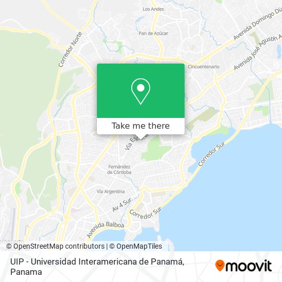 UIP - Universidad Interamericana de Panamá map