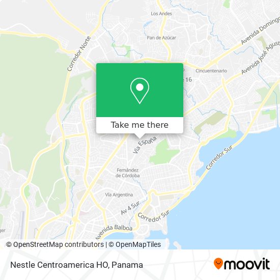 Nestle Centroamerica HO map