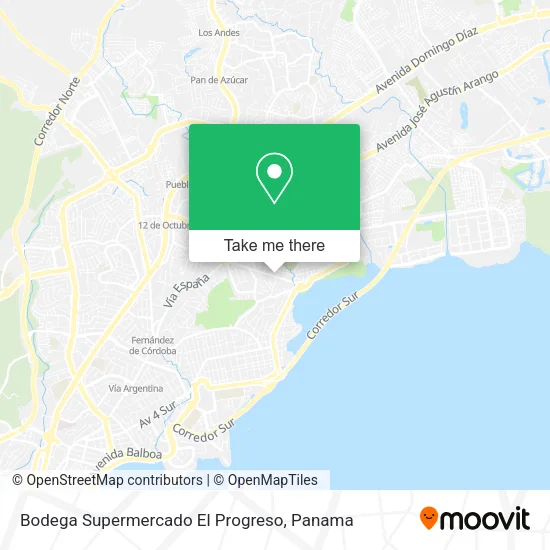 Mapa de Bodega Supermercado El Progreso