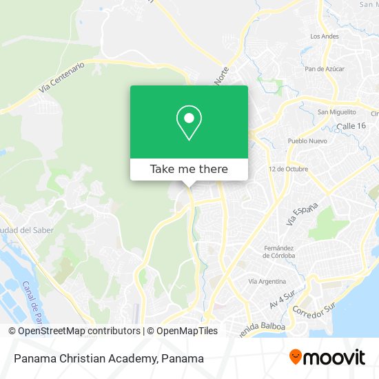 Panama Christian Academy map