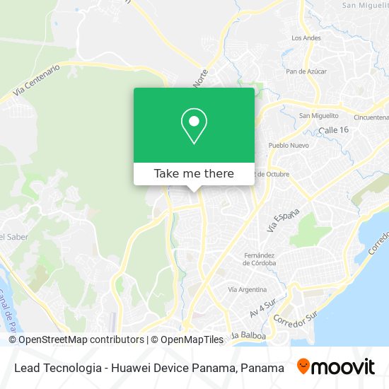 Lead Tecnologia - Huawei Device Panama map