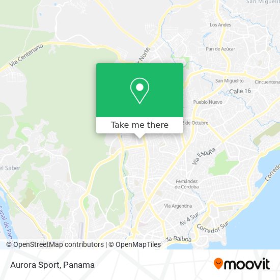 Aurora Sport map