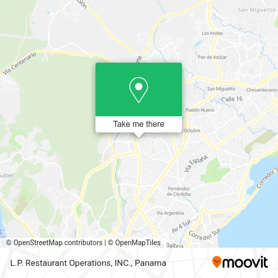 L.P. Restaurant Operations, INC. map