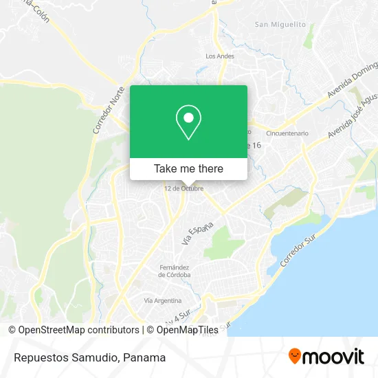 Mapa de Repuestos Samudio