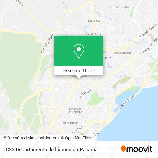 CSS Departamento de biomédica map