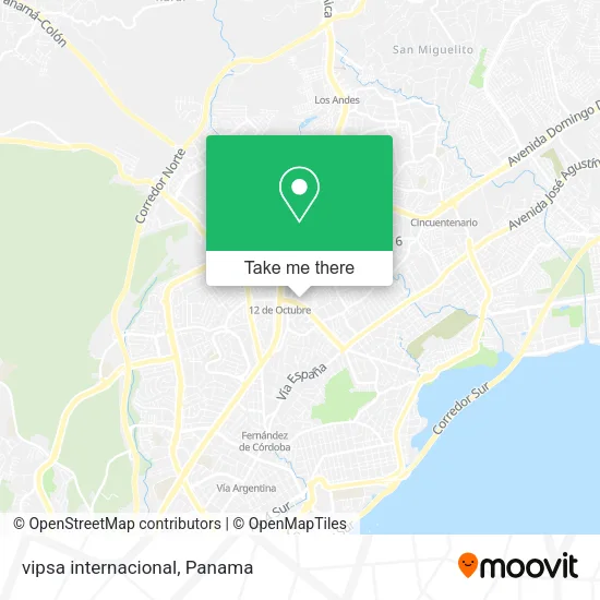 Mapa de vipsa internacional