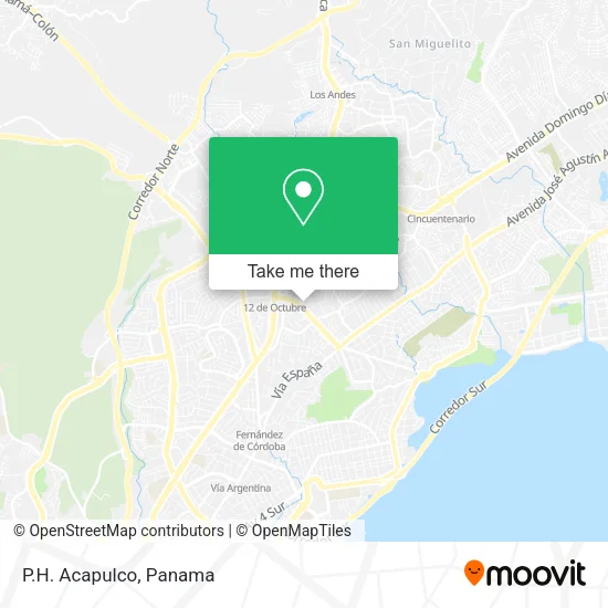 Mapa de P.H. Acapulco