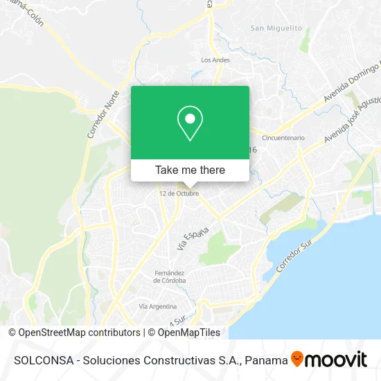 Mapa de SOLCONSA - Soluciones Constructivas S.A.