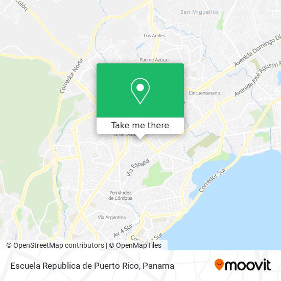 Escuela Republica de Puerto Rico map