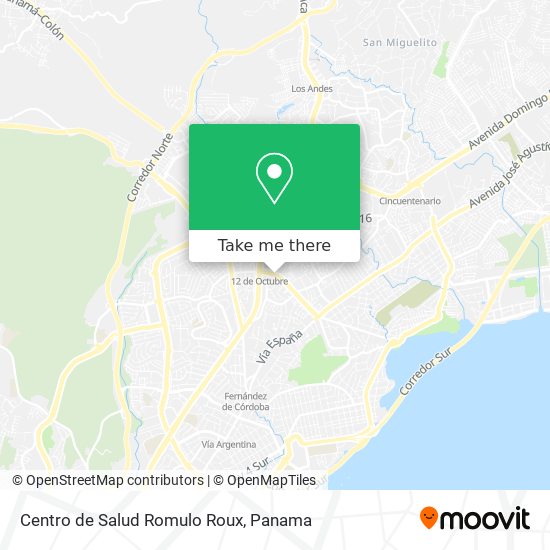 Centro de Salud Romulo Roux map