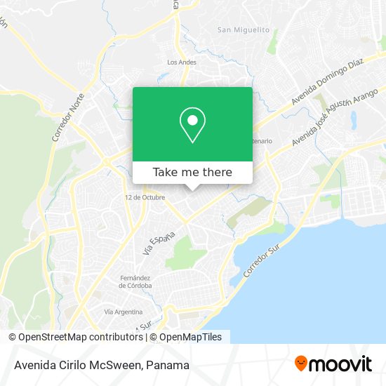 Avenida Cirilo McSween map