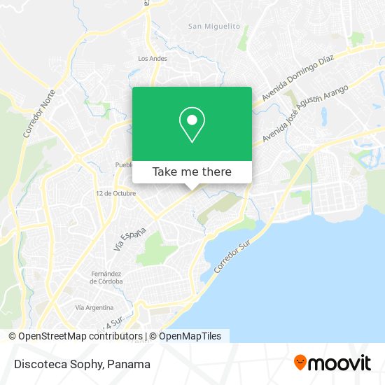 Discoteca Sophy map