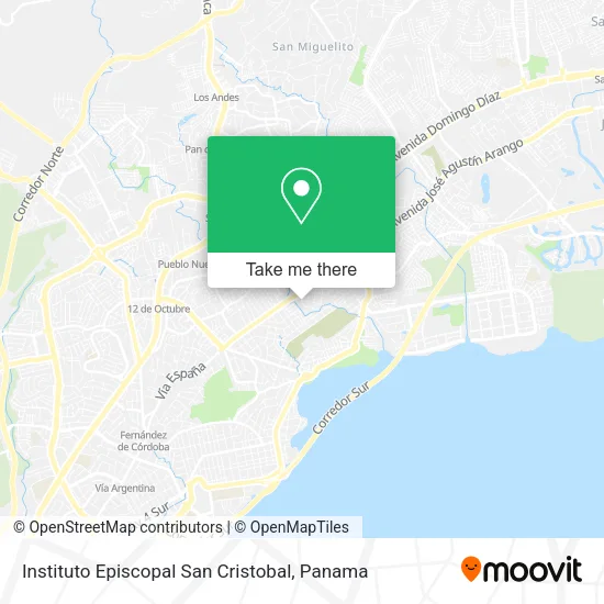 Mapa de Instituto Episcopal San Cristobal